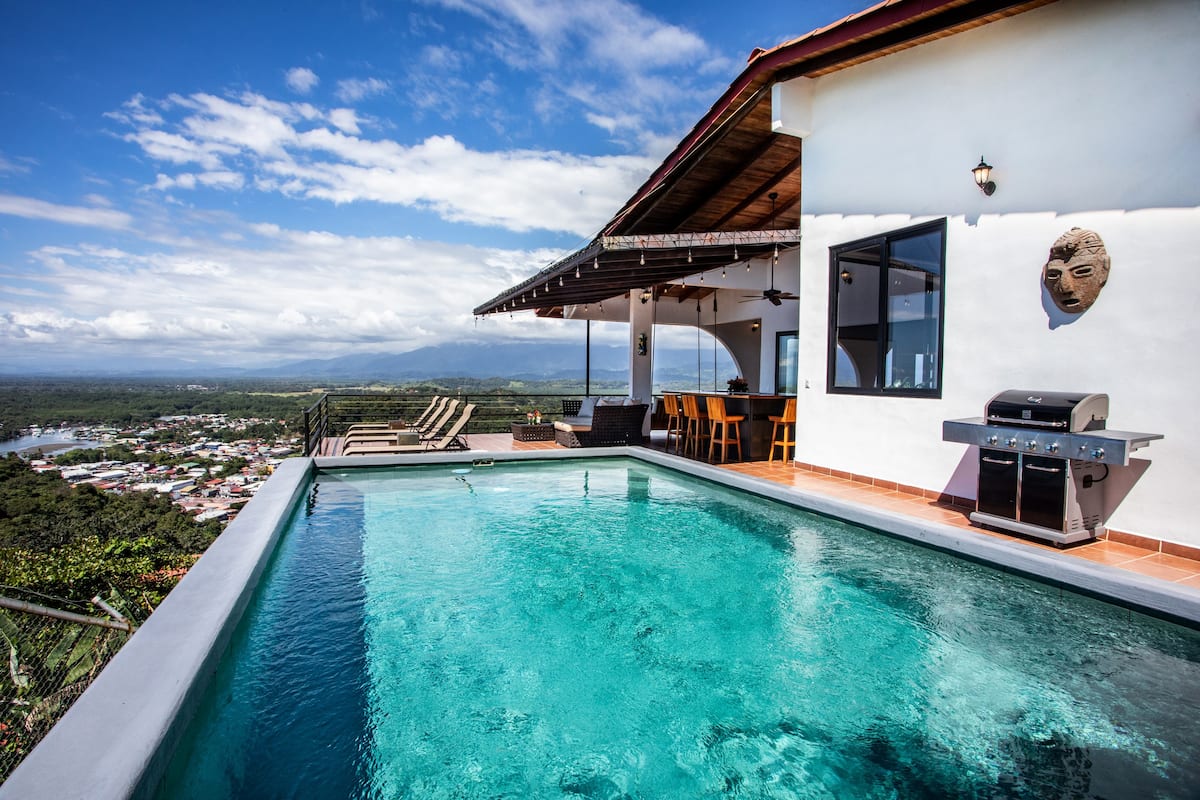 Infinity pool overlooking the Pacific coast