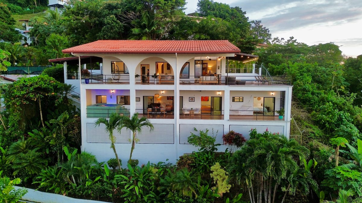 Villa nestled in the jungle